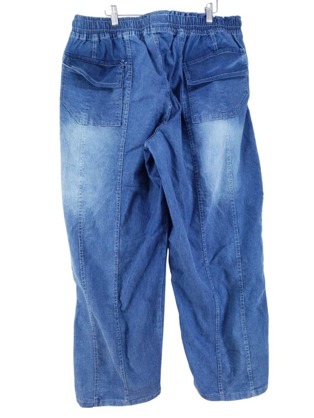 Spoon Jeans Womens Size X Graphic Denim Cargo Pants With Drawstring - Picture 2 of 9